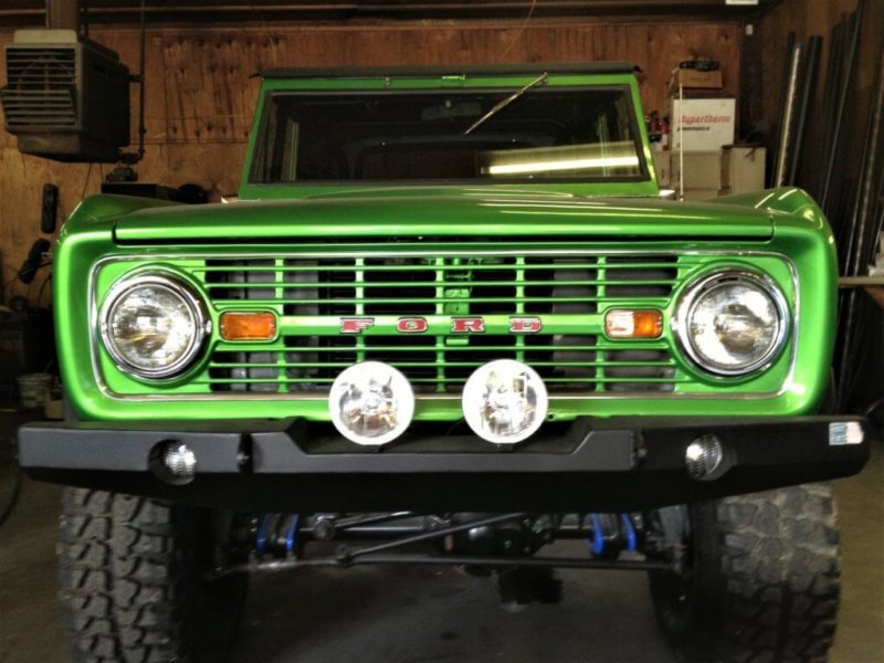 19661977 Ford Heavy Duty Early Bronco Front Plate Bumper HardKnoxFab